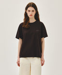 VINTAGE LOGO TYPO TEE IN BROWN image 12