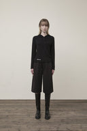 BACK POCKET GLITTER BERMUDA SWEATPANTS FOR WOMEN IN BLACK image 17