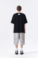 CAMOUFLAGE CARGO BERMUDA PANTS FOR MEN IN GRAY image 8