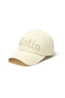 MATIN LOGO WASHED BALL CAP IN BEIGE image 9