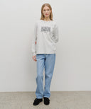 CLASSIC LOGO LONG SLEEVE IN LIGHT HEATHER GREY image 5