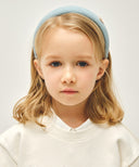 KIDS W CIRCLE LOGO HAIR BAND IN BLUE