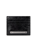 GLOSSY SLIM METAL CARD HOLDER IN BLACK image 4
