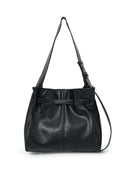 BELTED VOLUNN MID BUCKET BAG IN BLACK image 3
