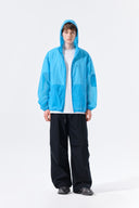 BACK LOGO HOODY WINDBREAKER FOR MEN IN CHARCOAL GREY image 10