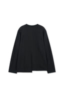 ASYMMETRIC LOGO TOP IN BLACK image 2