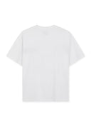 MATIN KIM LOGO CUTTED LAYERED TOP IN WHITE image 2
