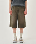 M BERMUDA DENIM PANTS IN BROWN image 12
