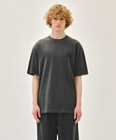 DRAWING LOGO DYEING TEE IN CHARCOAL GREY image 12