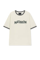 MATIN LOGO RINGER TOP FOR MEN IN CREAM image 2