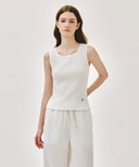 W LACE DETAIL SLEEVELESS IN WHITE image 12