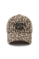 MATIN LEOPARD VOLUME LOGO BALL CAP IN DARK BEIGE image 1