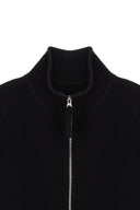 SPELL POINT STRIPE KNIT CARDIGAN IN BLACK image 3