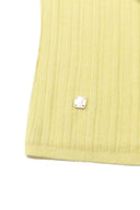 LAYERED BUTTON HALTER NECK TOP IN LIGHT YELLOW image 17
