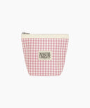 CLASSIC LOGO CHECK POUCH IN PINK image 6