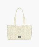 CLASSIC LOGO PATTERN CANVAS SHOULDER BAG IN IVORY image 8