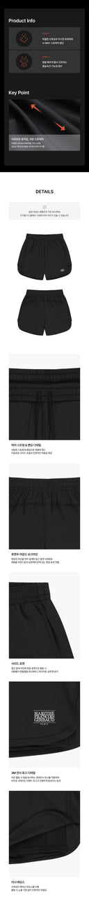 MARITHE SPORT W DOUBLE-LAYER SHORTS IN BLACK image 6