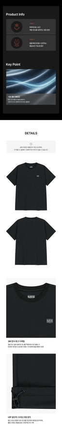 MARITHE SPORT CLASSIC LOGO WOVEN TEE IN BLACK image 6