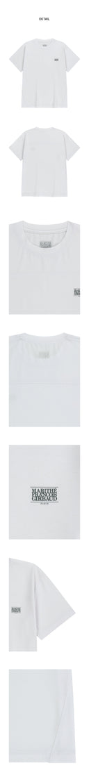 MARITHE SPORT CLASSIC LOGO TEE IN WHITE image 7