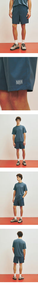 MARITHE SPORT NYLON HALF PANTS IN VINTAGE BLUE image 7