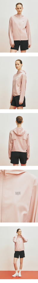 MARITHE SPORT HOODIE WINDBREAKER IN PINK image 7