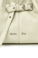 BELTED VOLUNN SMALL BUCKET BAG IN IVORY image 4