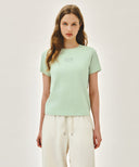 W SMALL CLASSIC LOGO TEE IN LIGHT GREEN image 11