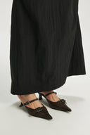 BELTED STILETTO MULE IN BROWN image 12
