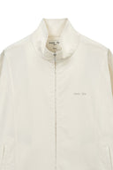 BACK LOGO HIGH NECK JUMPER IN CREAM image 4