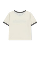 MATIN LOGO RINGER CROP TOP IN CREAM image 3