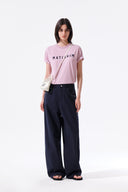 APPLIQUE FELT LOGO TOP IN PINK