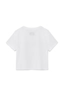 UNBALANCE LOGO CROP TOP IN WHITE image 7