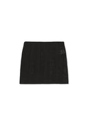MESH LOGO WRAP MINI SKIRT IN BLACK image 12
