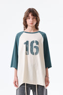 RAW EDGE RAGLAN TOP IN CREAM image 18