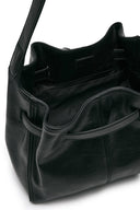 BELTED VOLUNN SMALL BUCKET BAG IN BLACK image 5