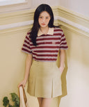 W COTTON CARGO MINI SKIRT IN BEIGE image 1