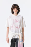 PORTRAIT GRAFFITI LOGO TOP IN WHITE image 5