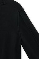 CASHMERE BLENDED ROUND KNIT PULLOVER IN BLACK image 17