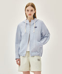 CLASSIC LOGO HOODED PATTERN JACKET IN STRIPE image 7