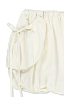STRAP DETAIL BALLON SKIRT IN IVORY image 3