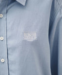 CLASSIC LOGO LINEN SHIRT IN SKY BLUE image 12