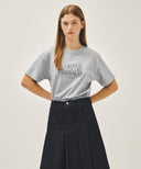 CLASSIC LOGO TEE IN HEATHER GREY image 10