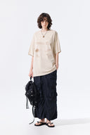 PIGMENT GRAFFITI LOGO TOP IN BEIGE image 9