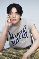 RAW EDGE CUT OUT SLEEVELESS TOP FOR MEN IN BEIGE image 1