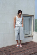 BANDING BERMUDA SWEATPANTS FOR MEN IN GRAY image 18