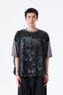 MATIN PUNK GRAFFITI TOP FOR MEN IN BLACK image 11