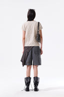 LETTERING GRAFFITI CREASE TOP IN BEIGE image 17