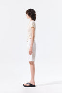 CARPENTER BERMUDA DENIM PANTS IN WHITE image 7