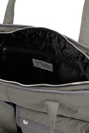 POCKET UTILITY NYLON BIG SHOULDER BAG IN KHAKI image 4
