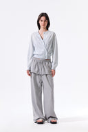BACK LOGO SHEER CARDIGAN FOR WOMEN IN LIGHT BLUE image 20